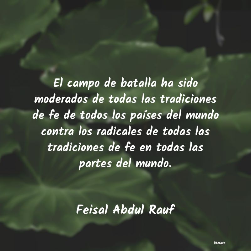 frases de Feisal Abdul Rauf