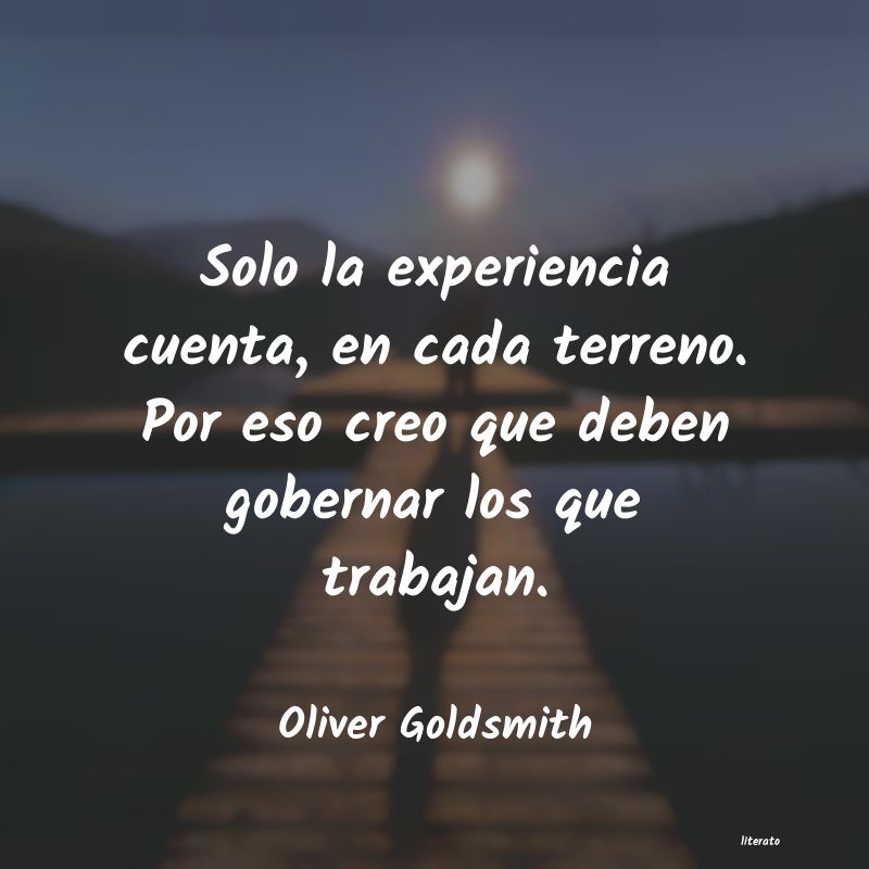 Frases de Oliver Goldsmith