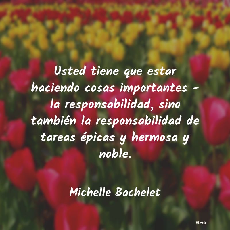 frases de Michelle Bachelet