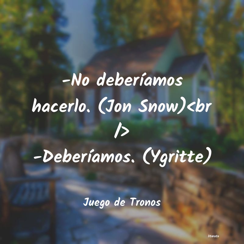 Frases de Juego de Tronos