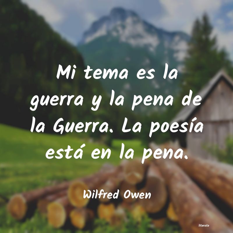 Frases de Wilfred Owen