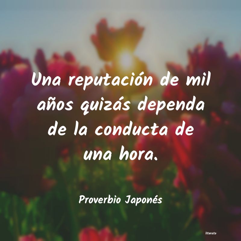 frases de Proverbio Japonés