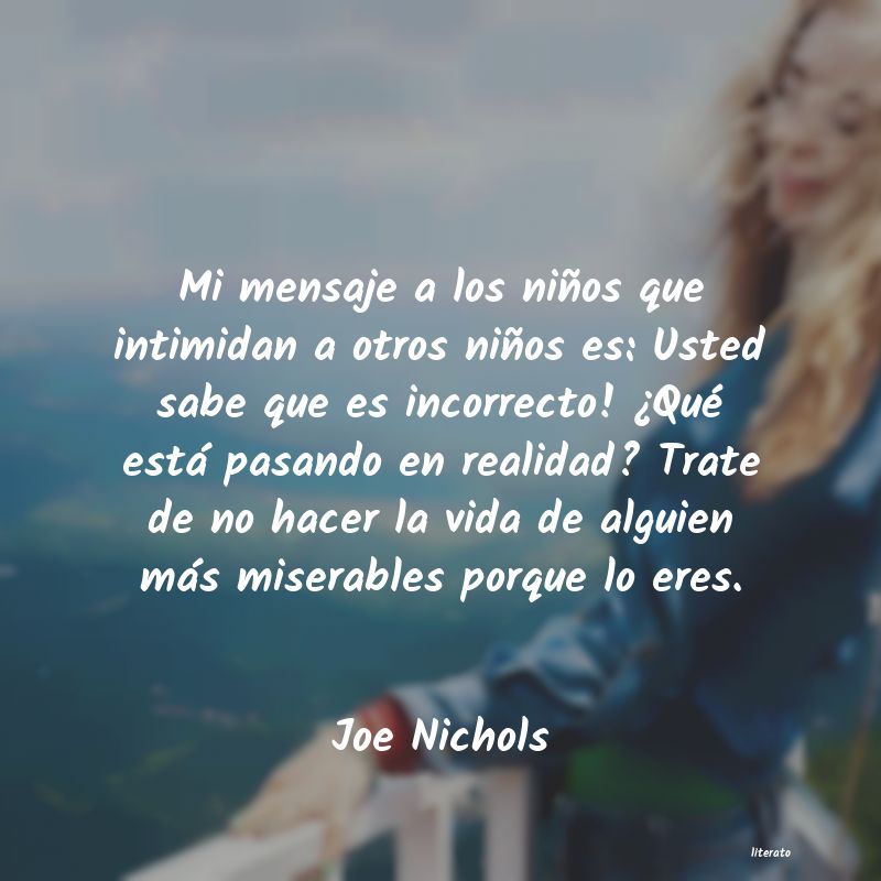 Frases de Joe Nichols