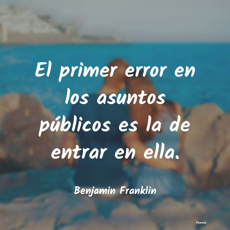 Frases de Benjamin Franklin