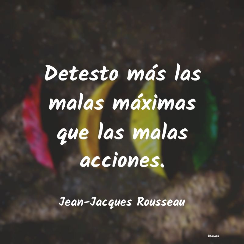 frases de Jean-Jacques Rousseau