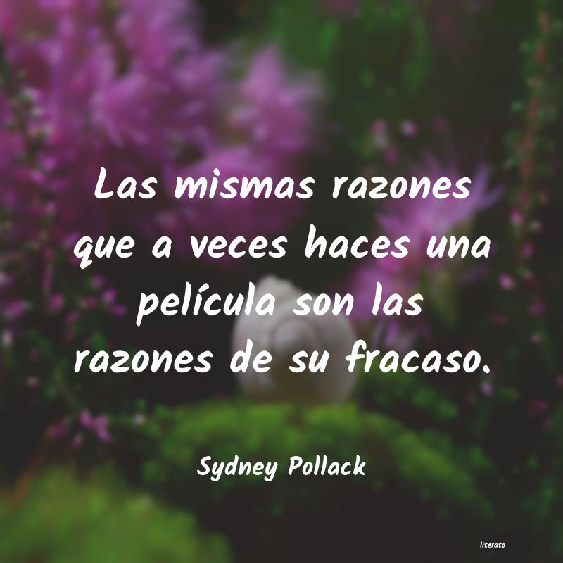 frases de Sydney Pollack