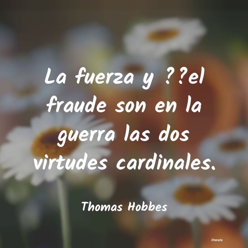 Frases de Thomas Hobbes