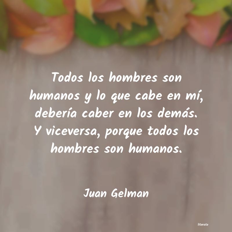 frases de Juan Gelman
