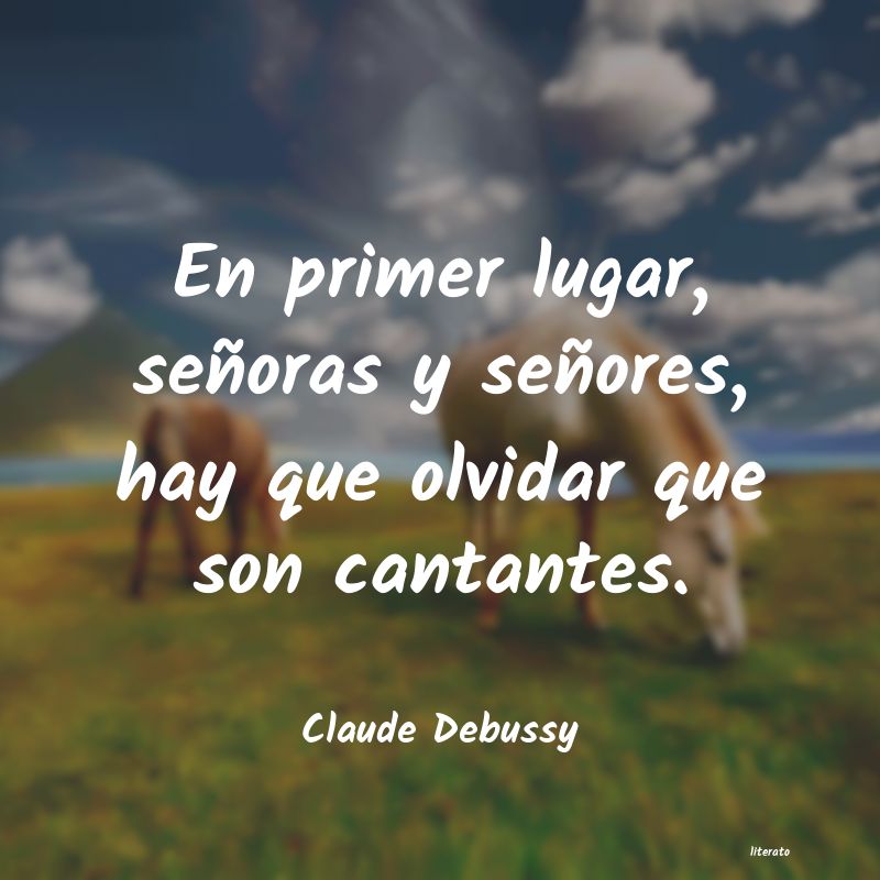 frases de Claude Debussy
