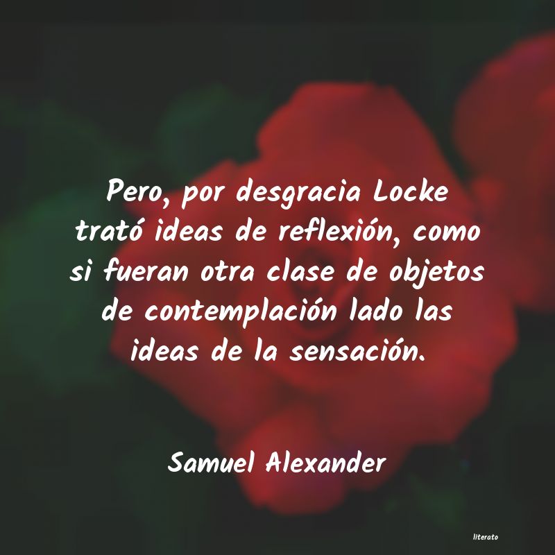 Frases de Samuel Alexander