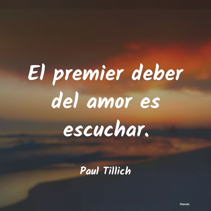 frases de Paul Tillich
