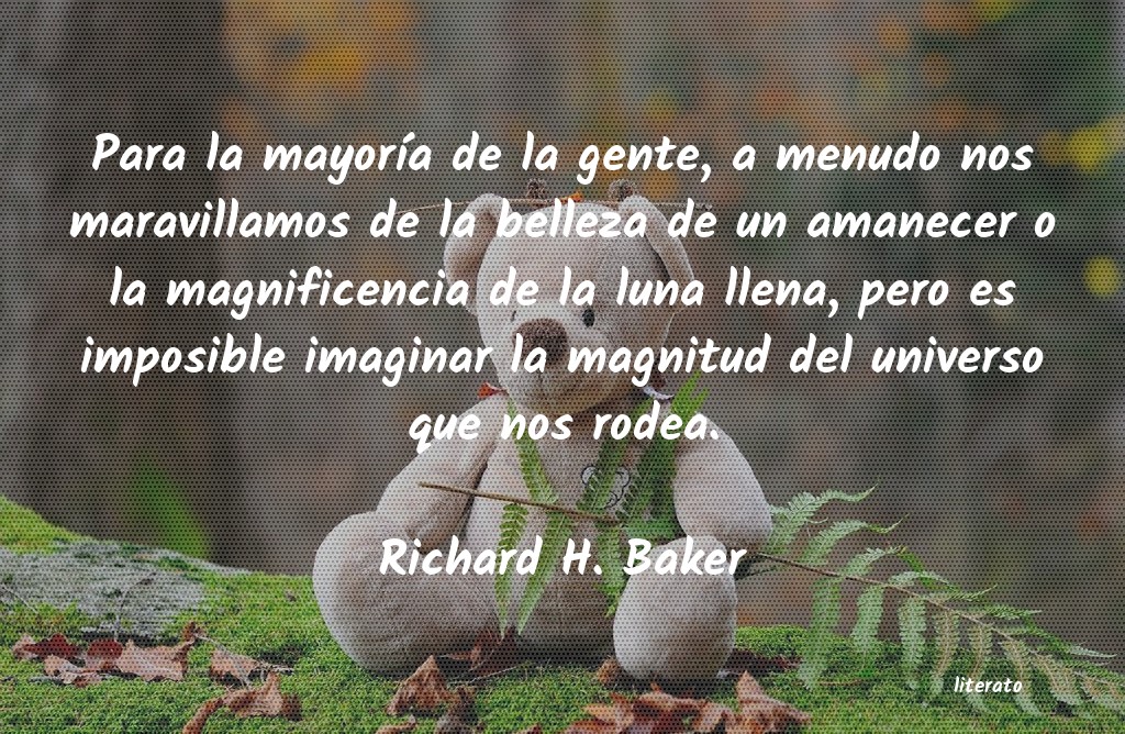 Frases de Richard H. Baker