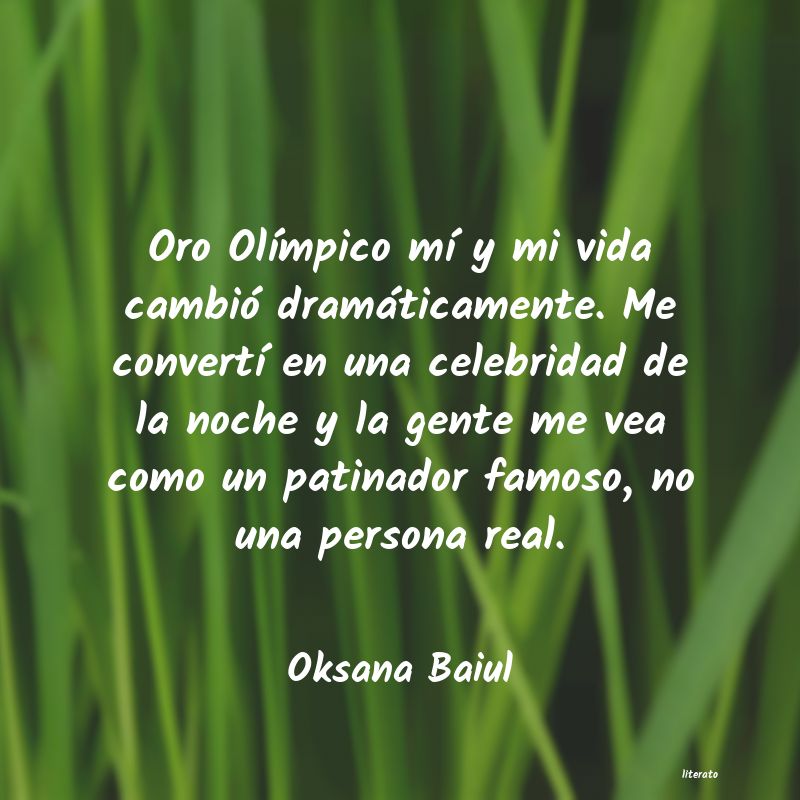 frases de Oksana Baiul