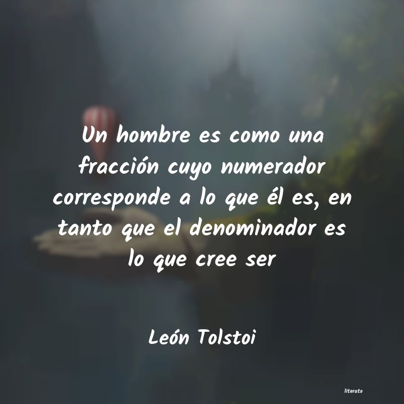 Frases de León Tolstoi