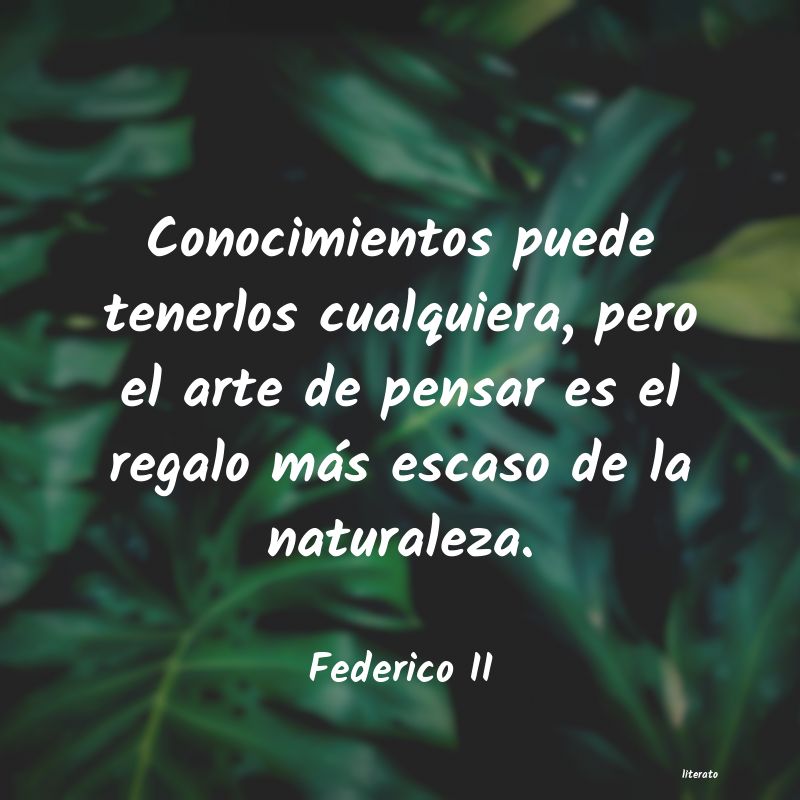 Frases de Federico II