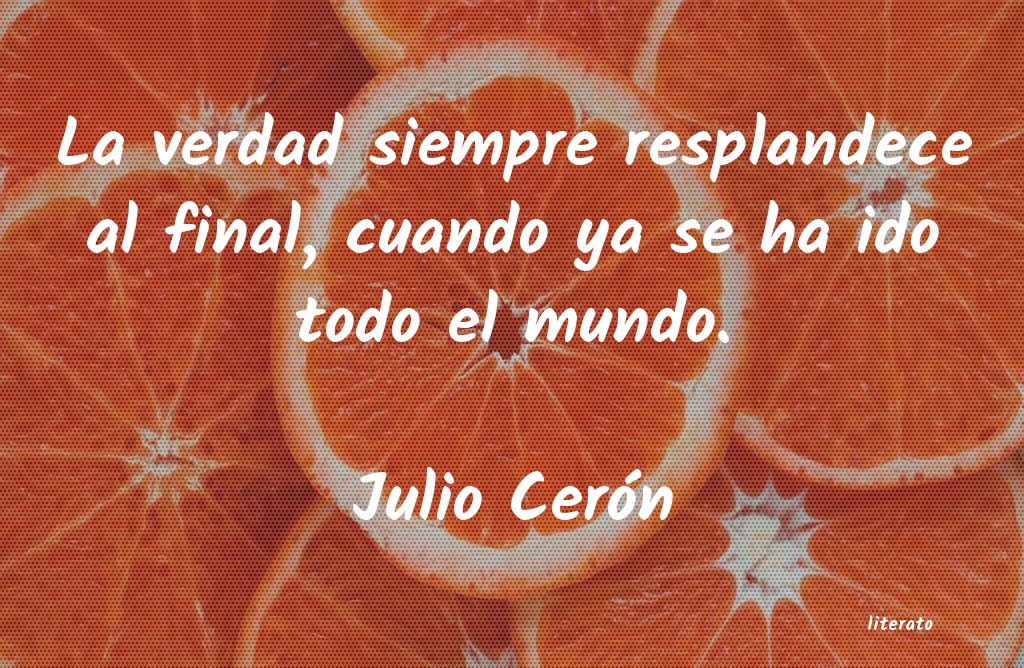 Frases de Julio Cerón