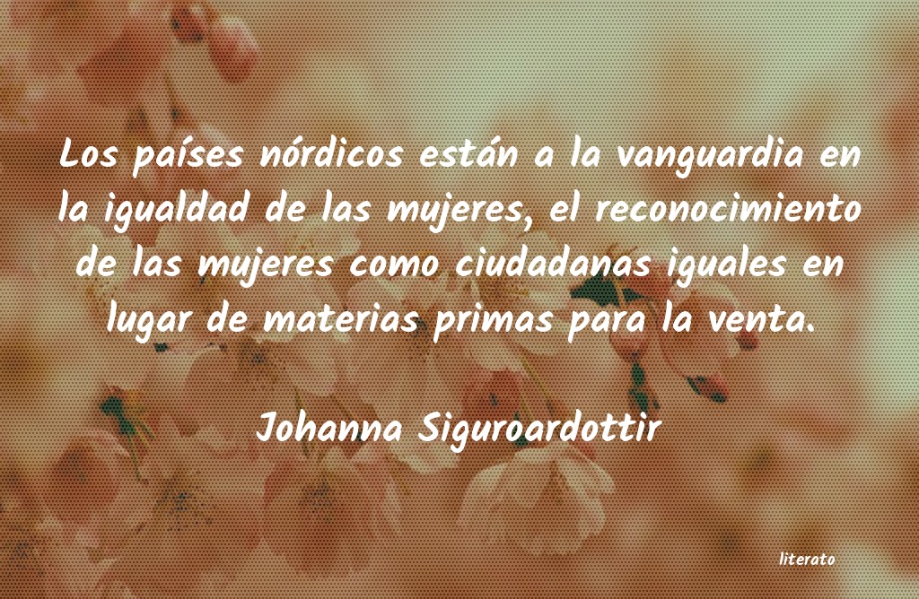 frases de Johanna Siguroardottir