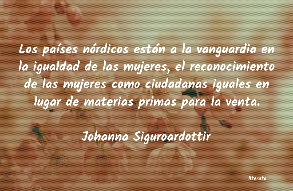 Frases de Johanna Siguroardottir