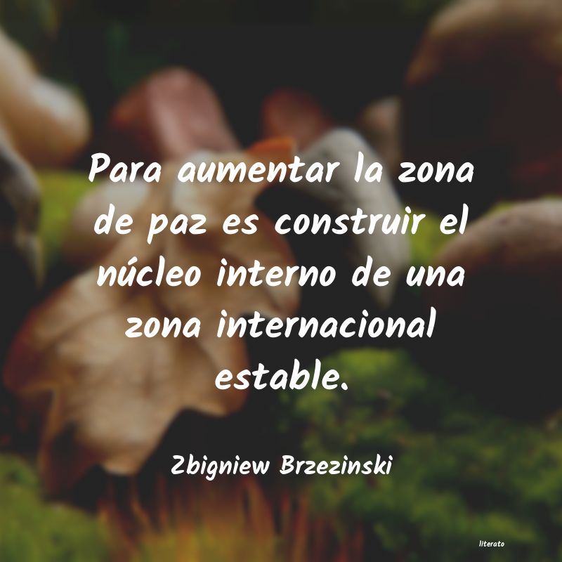 Frases de Zbigniew Brzezinski