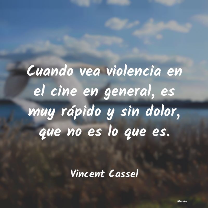 Frases de Vincent Cassel