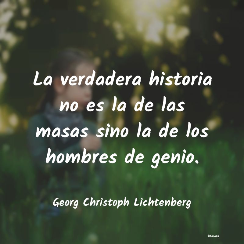 frases de Georg Christoph Lichtenberg
