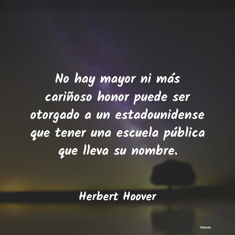 Frases de Herbert Hoover