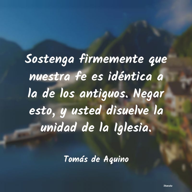 Frases de Tomás de Aquino