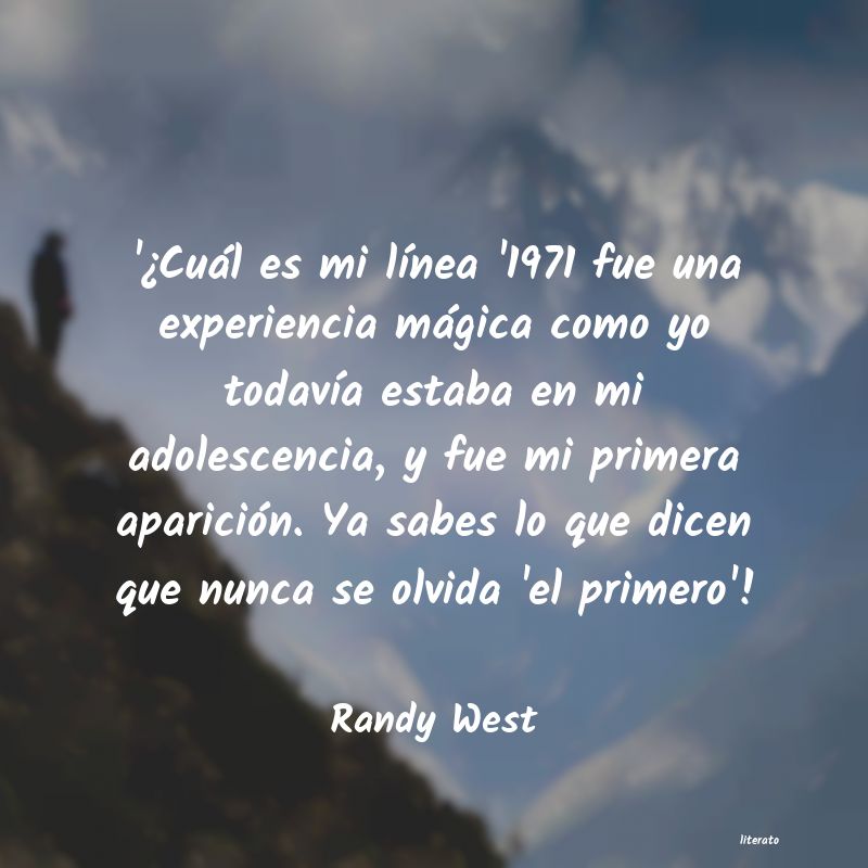 Frases de Randy West