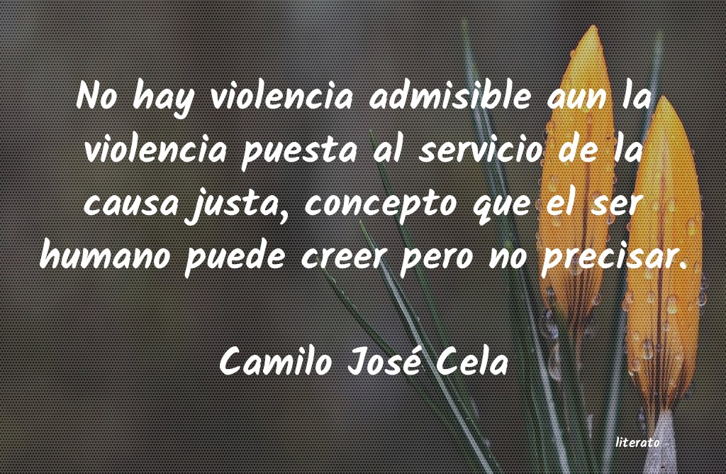 Frases de Camilo José Cela