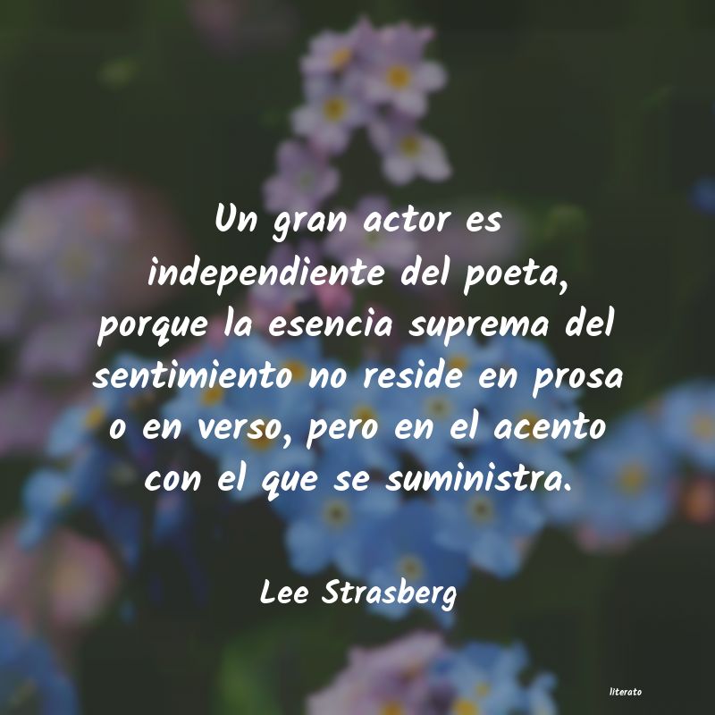 Frases de Lee Strasberg