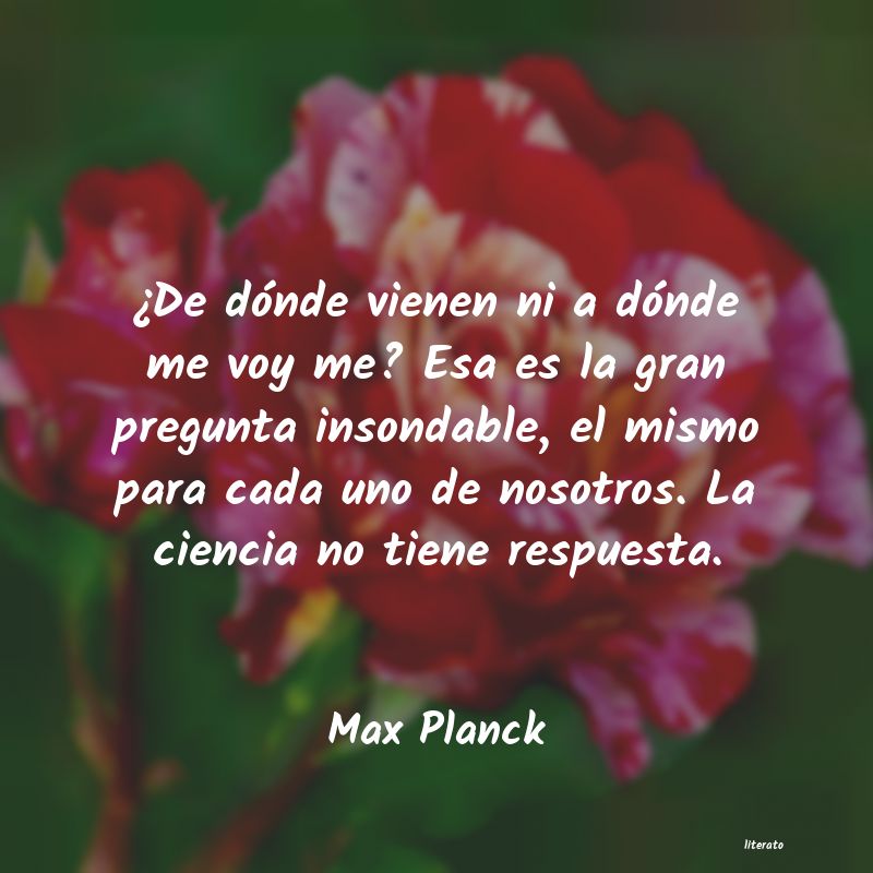 Frases de Max Planck