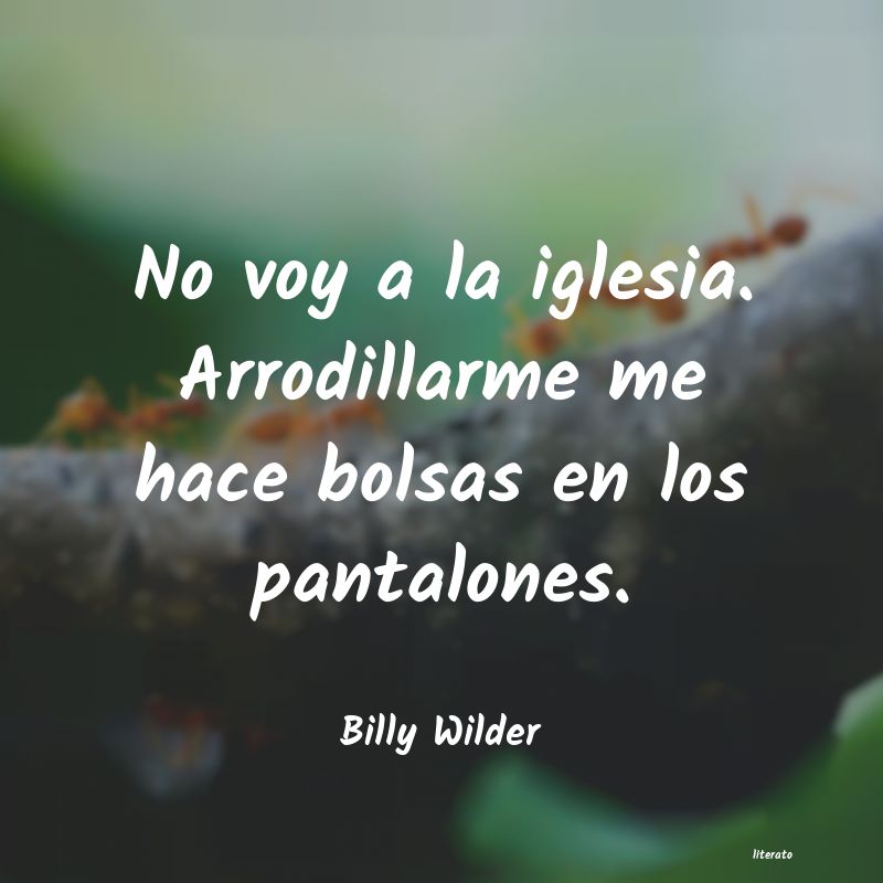 Frases de Billy Wilder