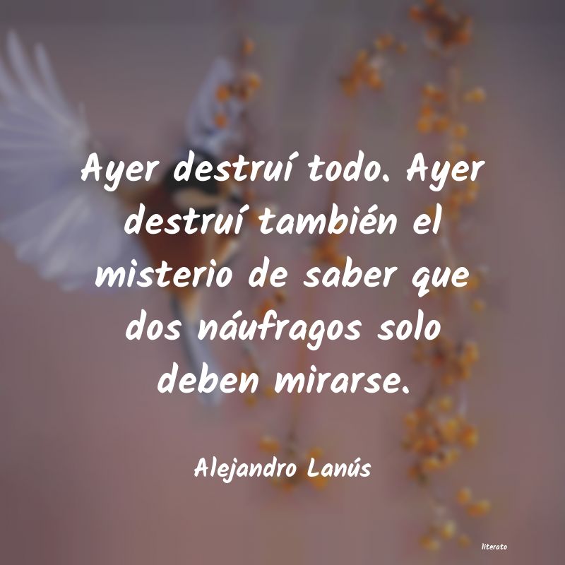 Frases de Alejandro Lanús