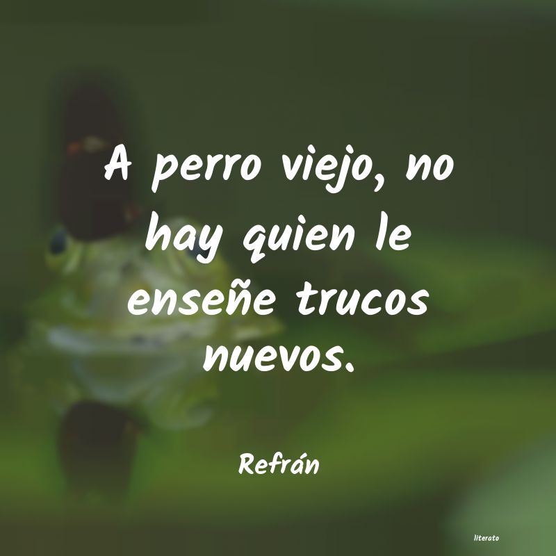 Frases de Refrán