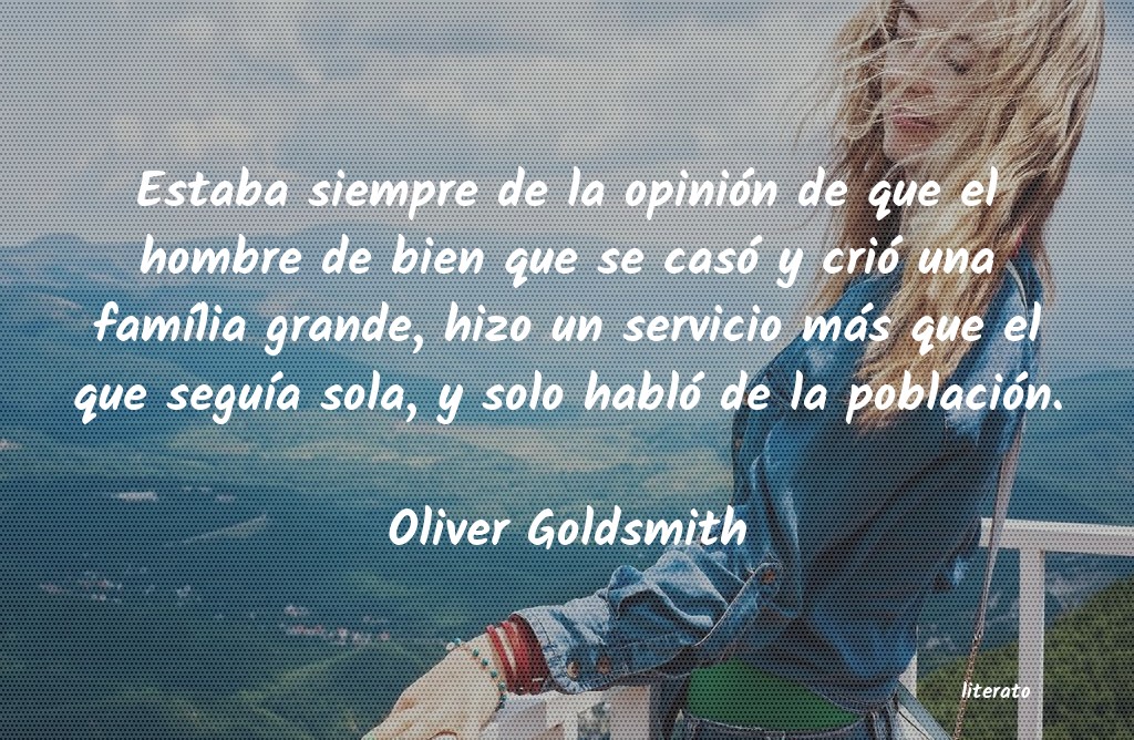 frases de Oliver Goldsmith