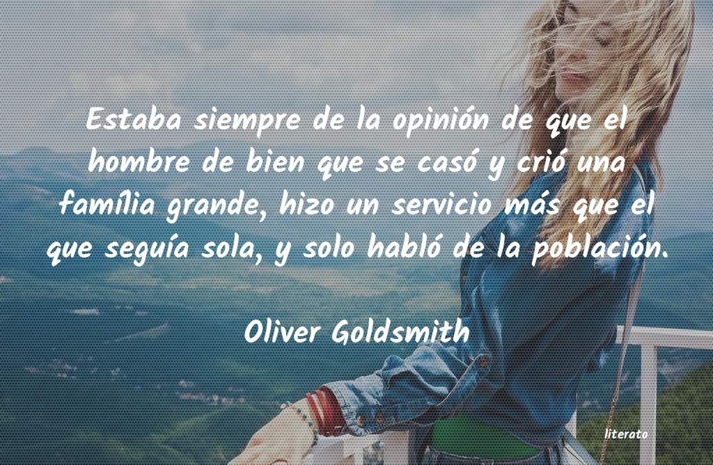 Frases de Oliver Goldsmith