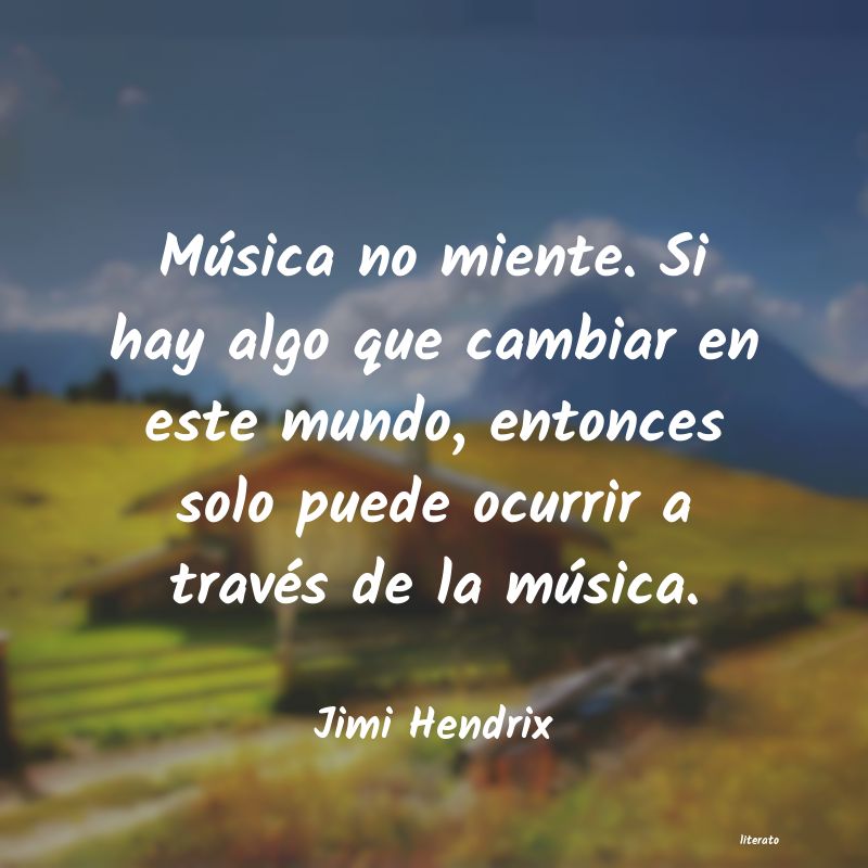 Frases de Jimi Hendrix