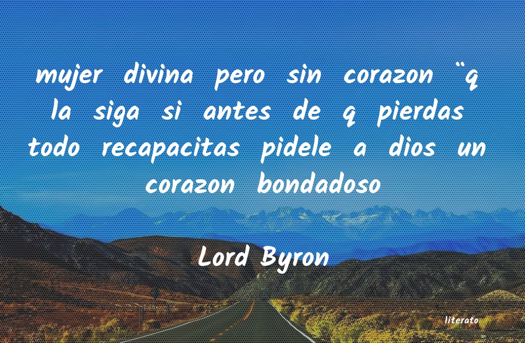 frases de Lord Byron
