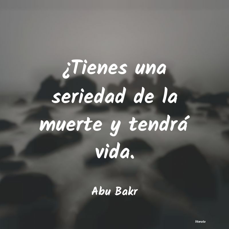 frases de Abu Bakr