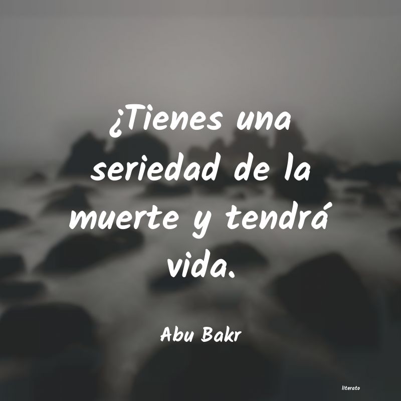 Frases de Abu Bakr