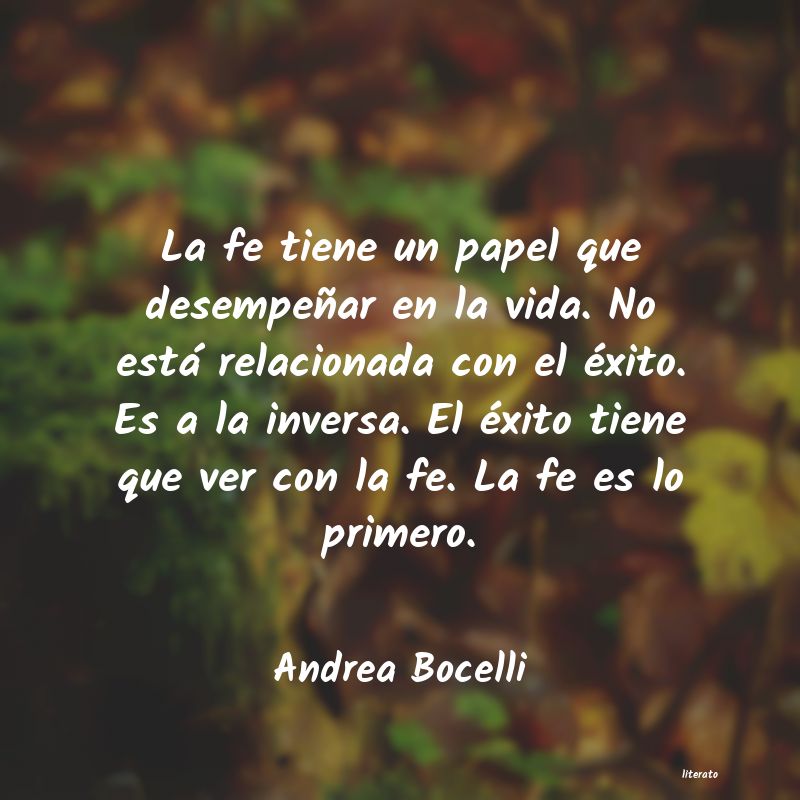 frases de Andrea Bocelli