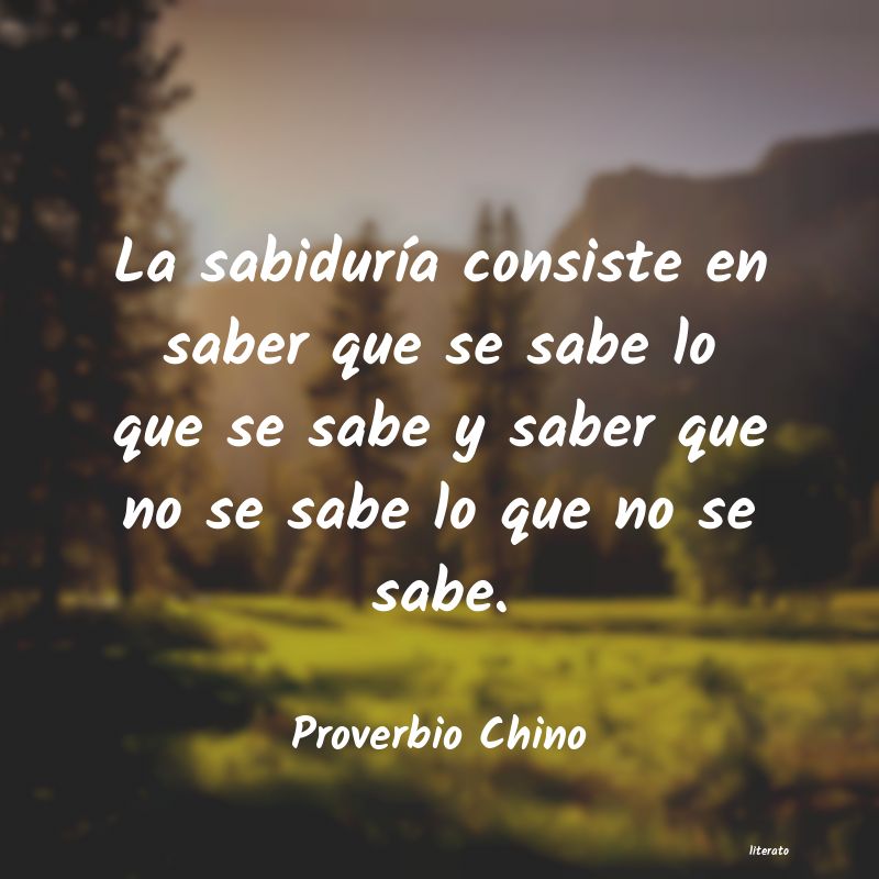 Frases de Proverbio Chino