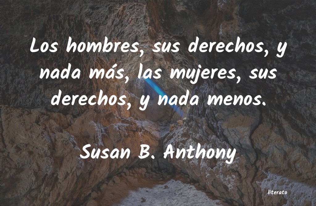 frases de Susan B. Anthony