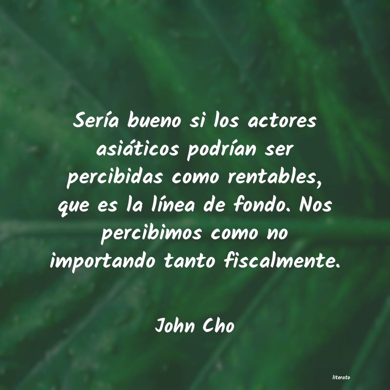 frases de John Cho