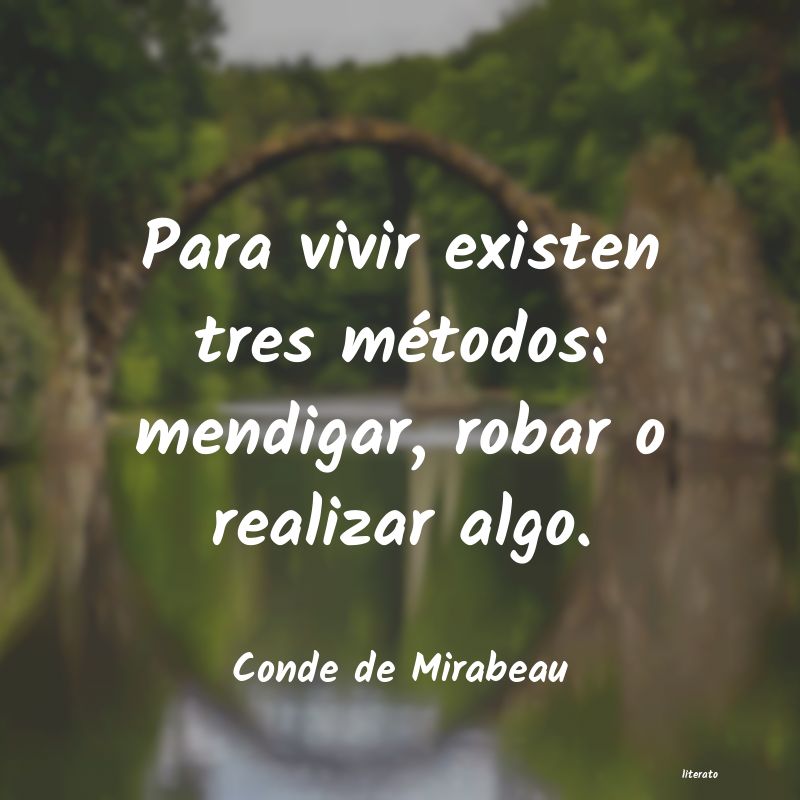 frases de Conde de Mirabeau