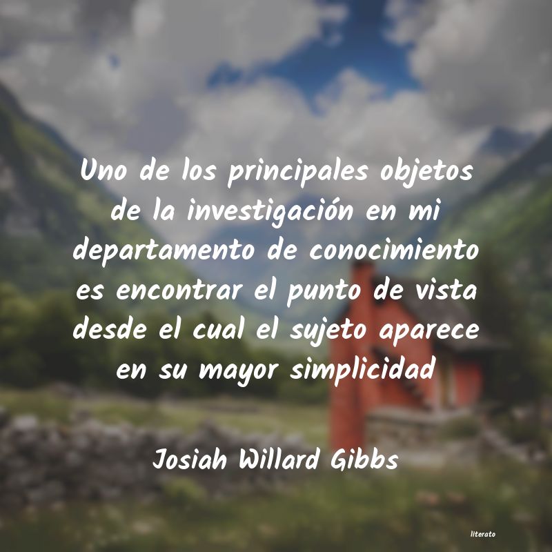 frases de Josiah Willard Gibbs