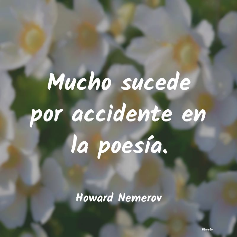 Frases de Howard Nemerov