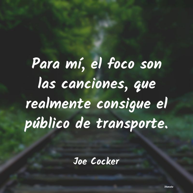 Frases de Joe Cocker