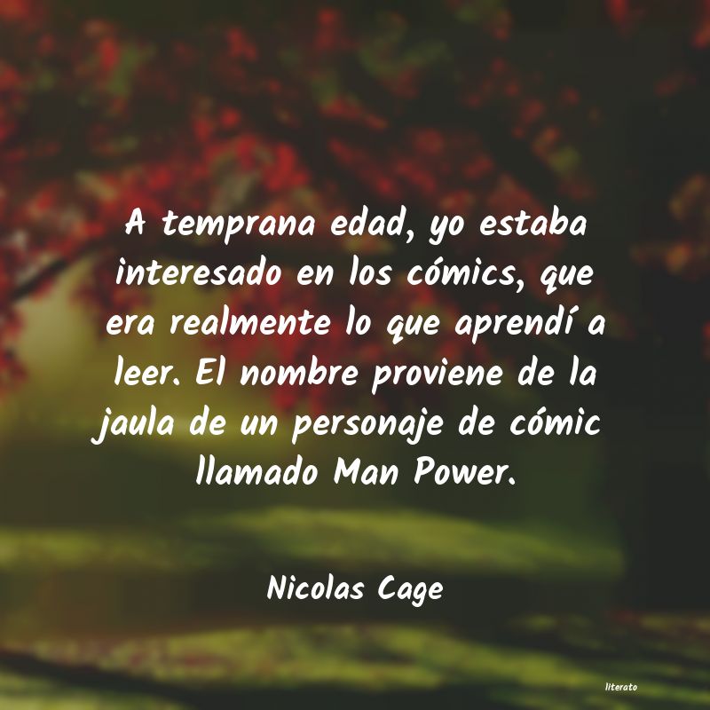 Frases de Nicolas Cage