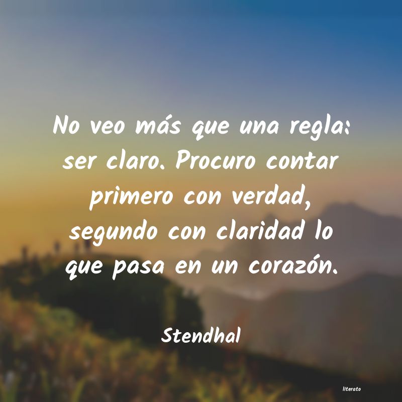 frases de Stendhal